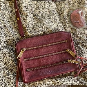 Rebecca Minkoff Triple Zip Leather Crossbody